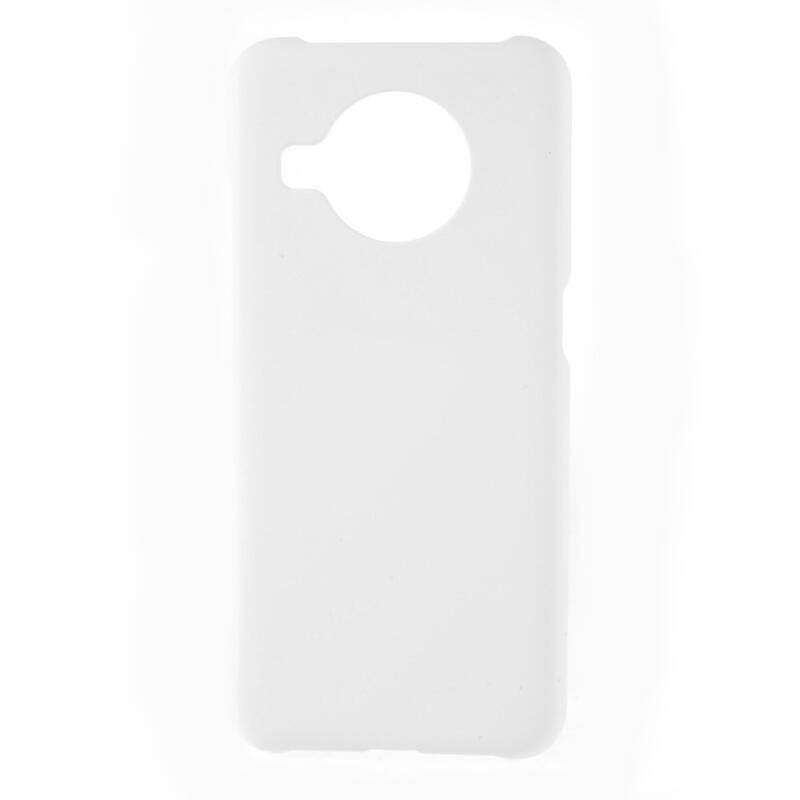 Rubber plastový pogumovaný kryt na mobil Nokia X10/X20 - bílý
