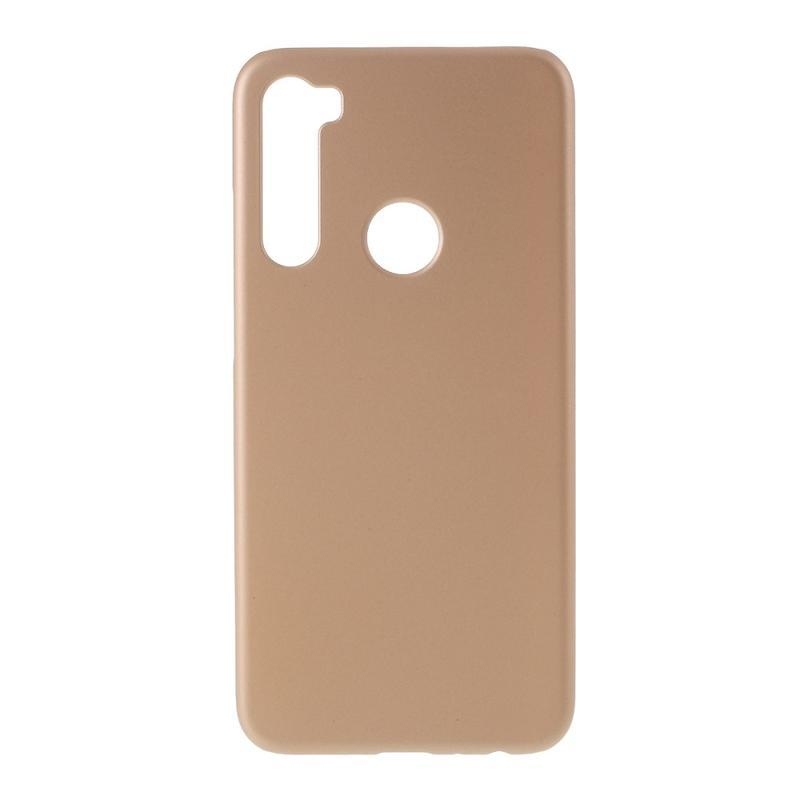 Rubber pogumovaný plastový kryt na mobil Xiaomi Redmi Note 8 - zlatý