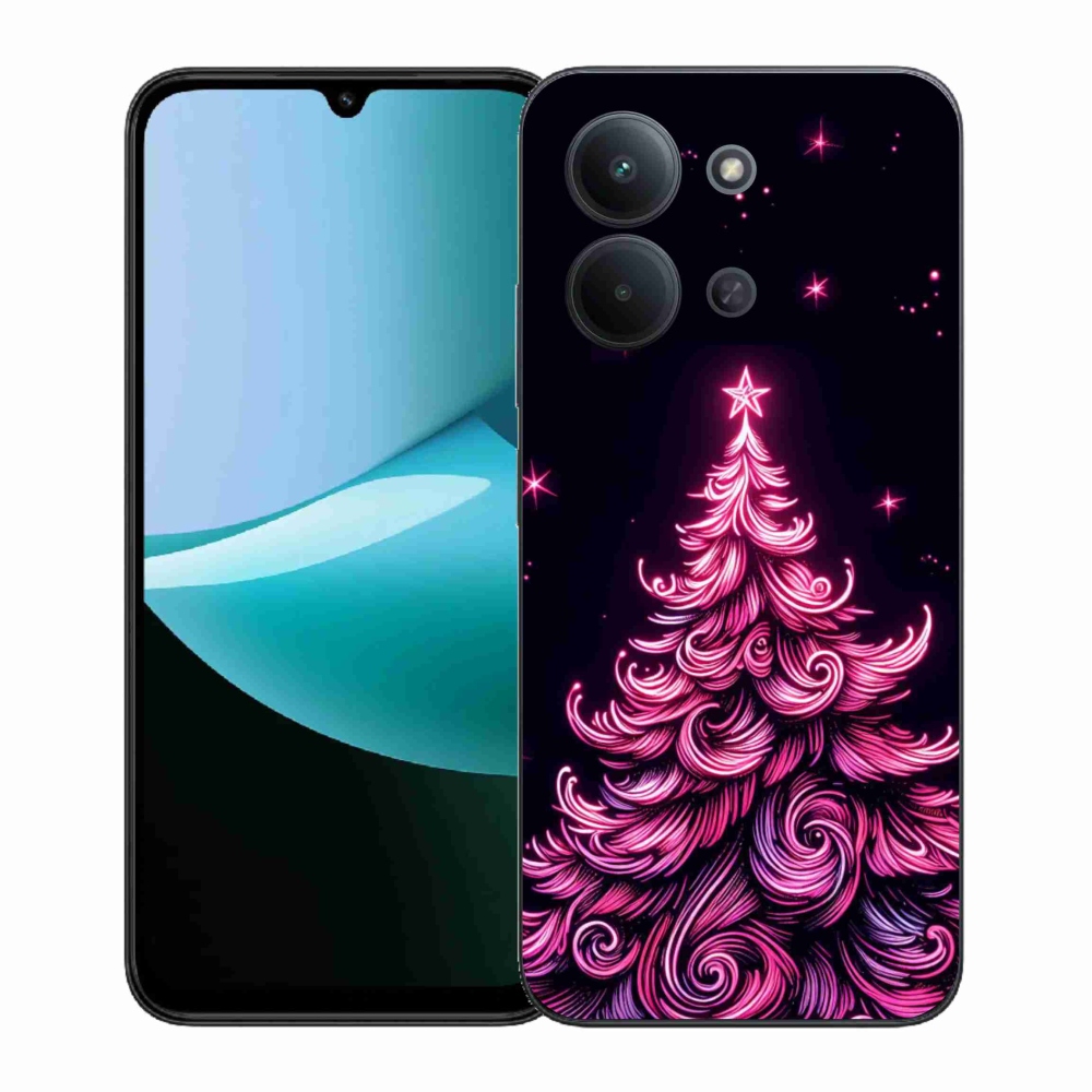 Gelový kryt mmCase na Xiaomi Redmi 15C 4G (171mm)/Poco C85 4G (171mm) - neonový vánoční stromek 2
