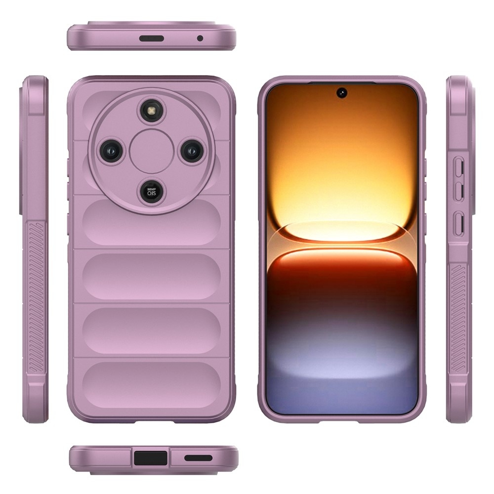 Rugg odolný gelový obal na Honor Magic 8 Lite 5G - světlefialový