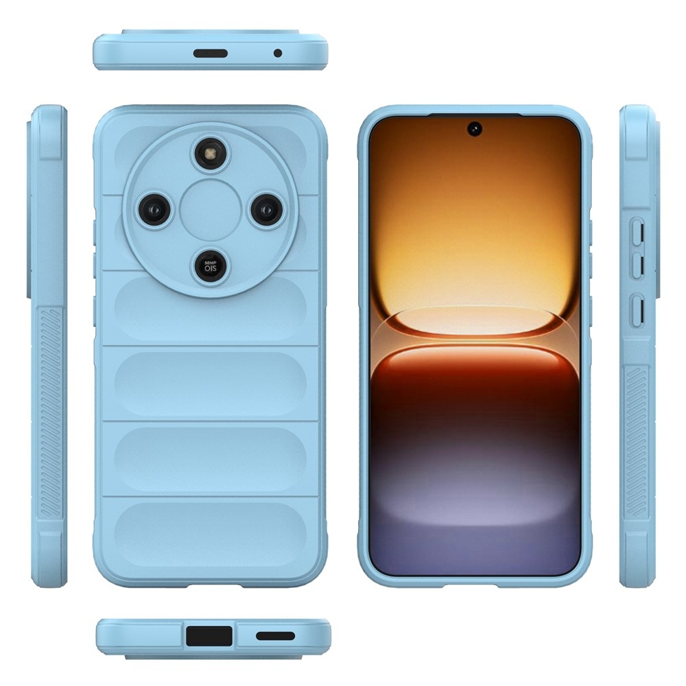 Rugg odolný gelový obal na Honor Magic 8 Lite 5G - světlemodrý