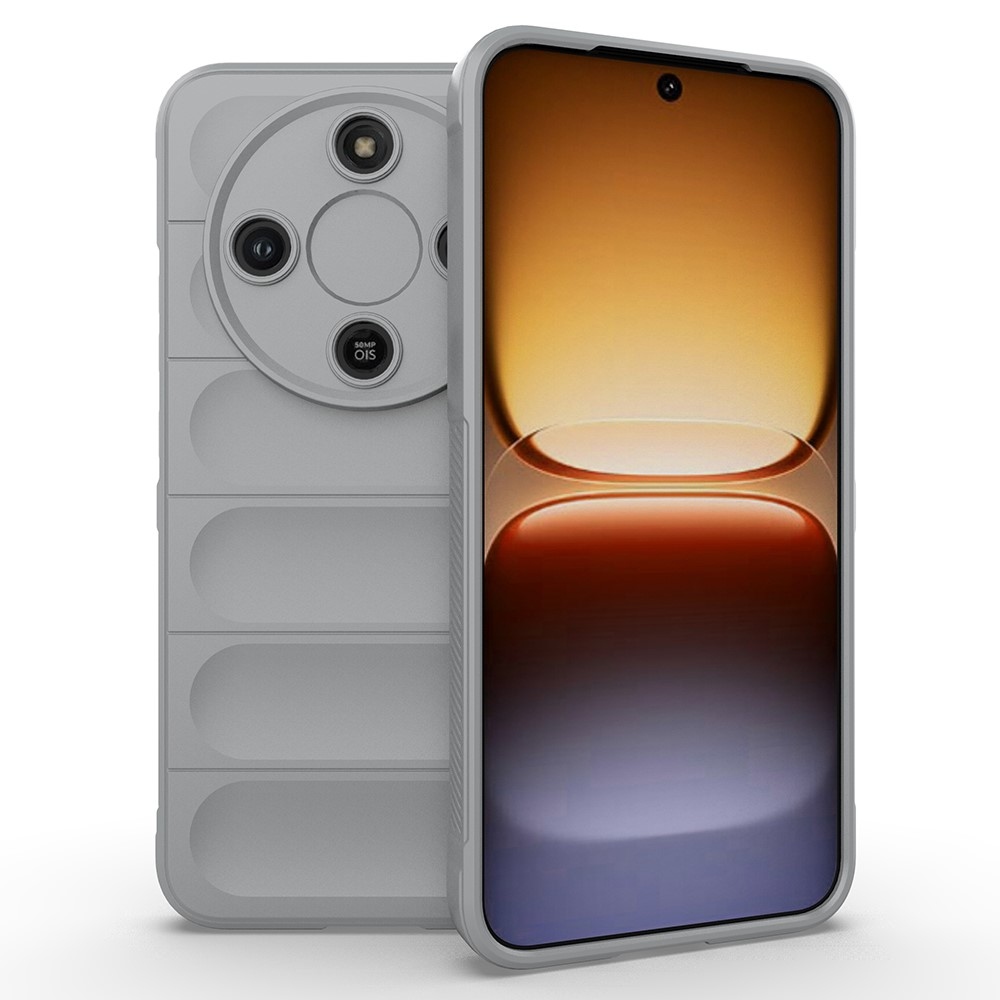 Rugg odolný gelový obal na Honor Magic 8 Lite 5G - světlešedý