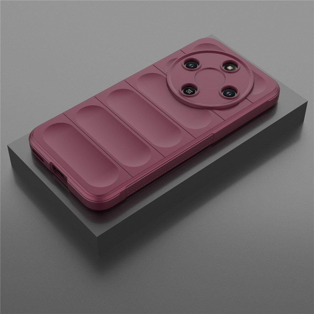 Rugg odolný gelový obal na Honor Magic 8 Lite 5G - vínový