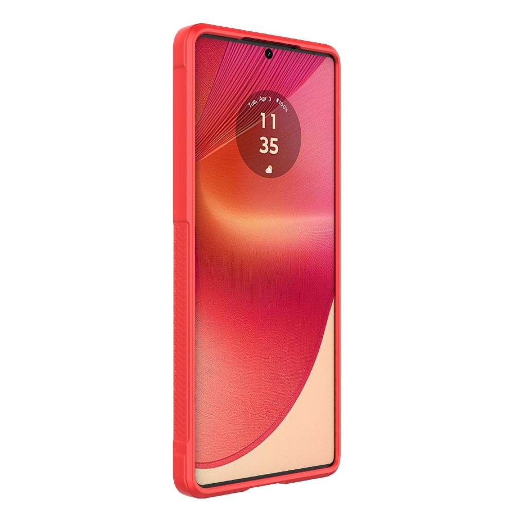 Rugg odolný gelový obal na Motorola Edge 50 Fusion 5G - červený