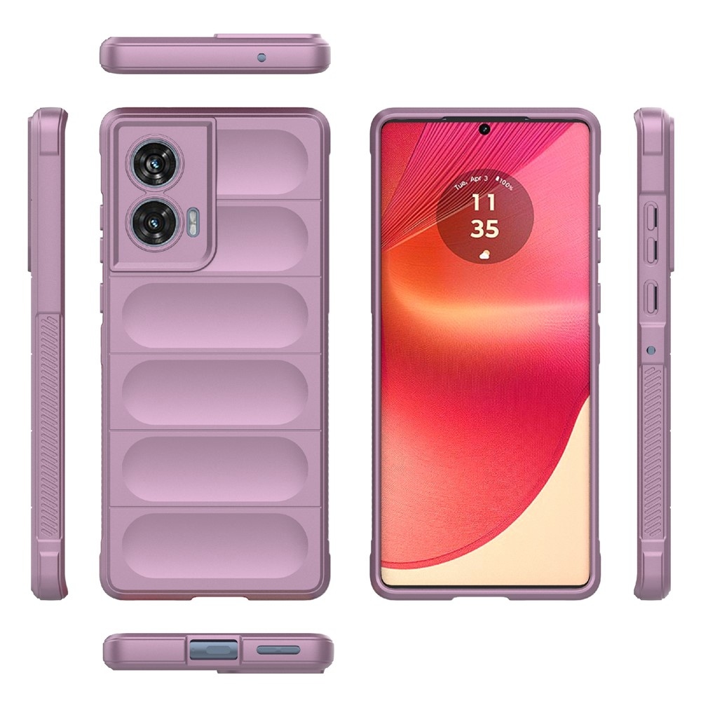 Rugg odolný gelový obal na Motorola Edge 50 Fusion 5G - světlefialový