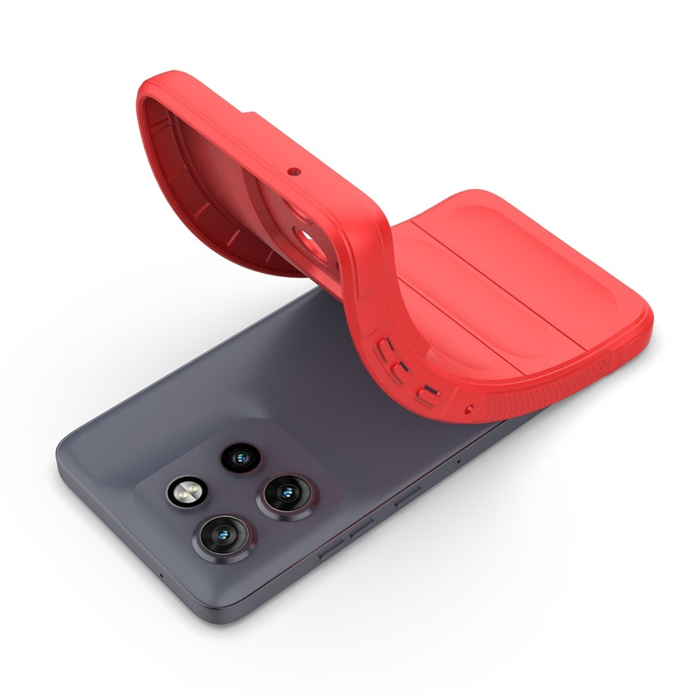 Rugg odolný gelový obal na Motorola Edge 50 Neo 5G - červený