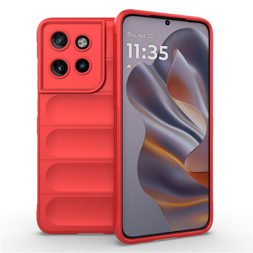 Rugg odolný gelový obal na Motorola Edge 50 Neo 5G - červený