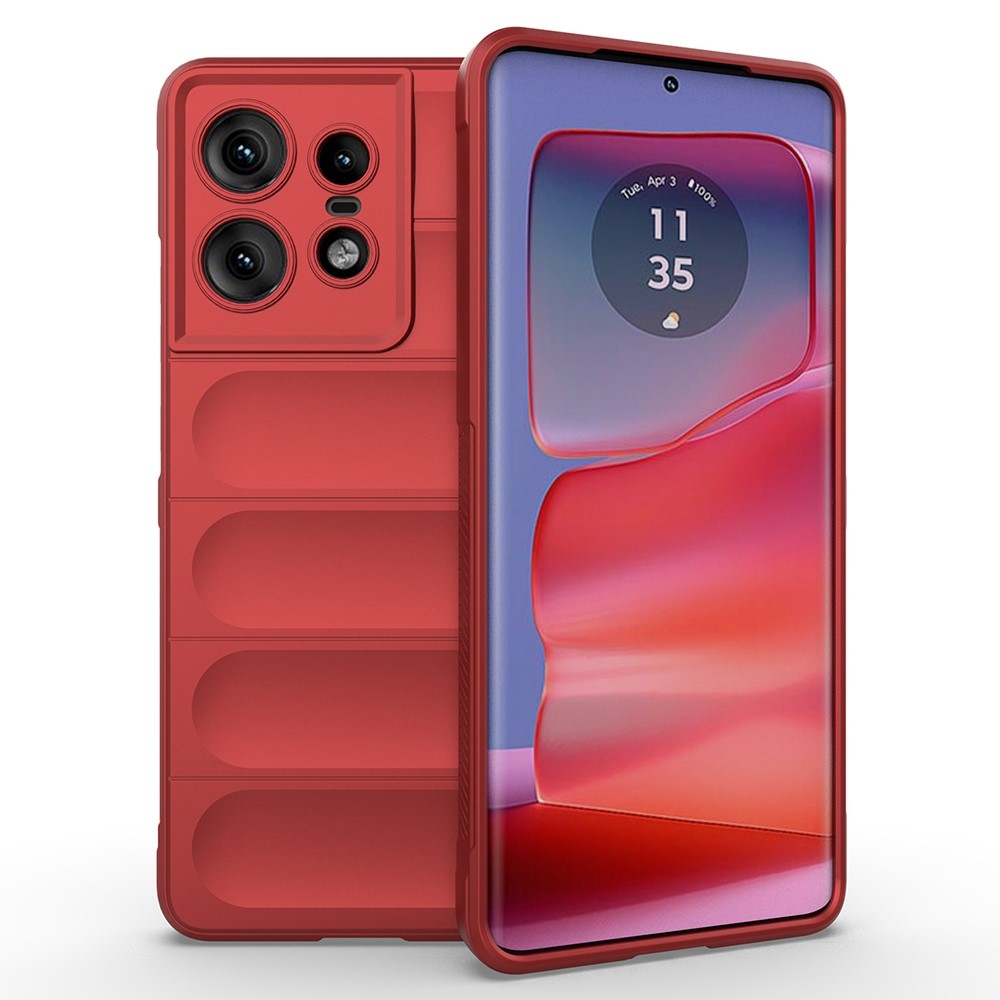 Rugg odolný gelový obal na Motorola Edge 50 Pro 5G - červený