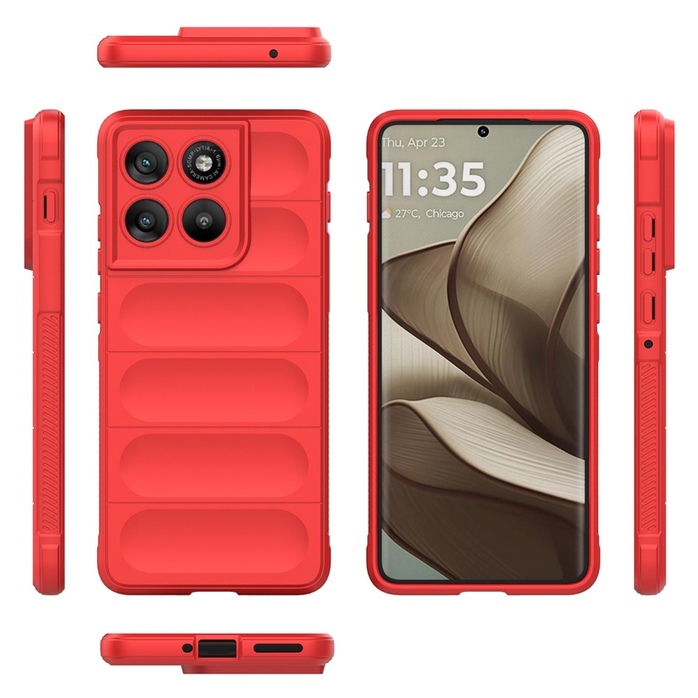 Rugg odolný gelový obal na Motorola Edge 70 5G - červený