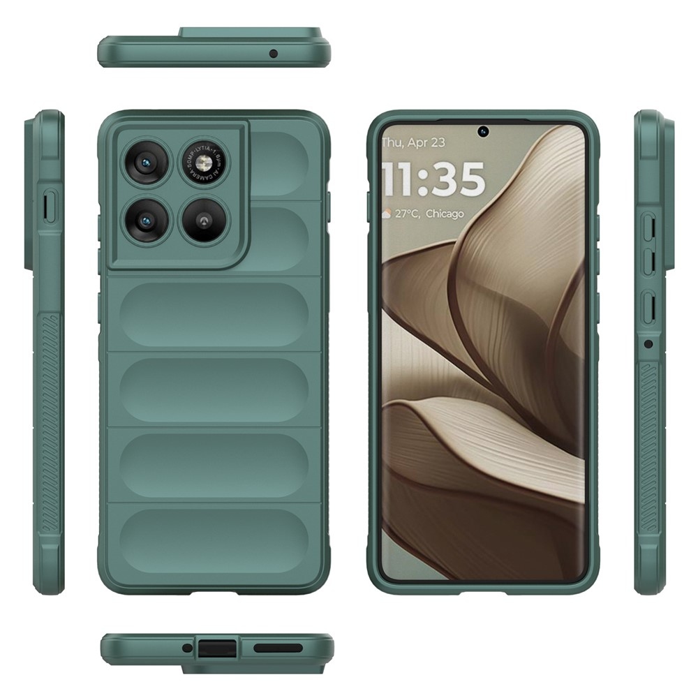 Rugg odolný gelový obal na Motorola Edge 70 5G - zelený