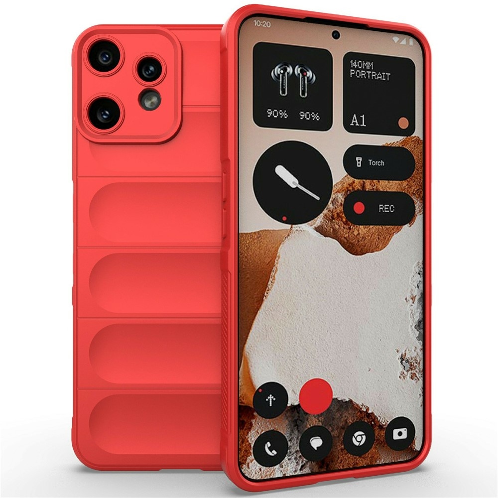 Rugg odolný gelový obal na Nothing CMF Phone 2 Pro - červený