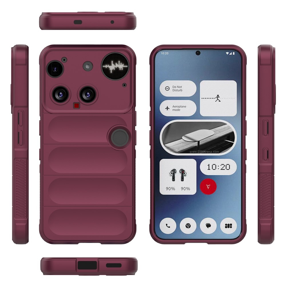 Rugg odolný gelový obal na Nothing Phone (3) 5G - vínový