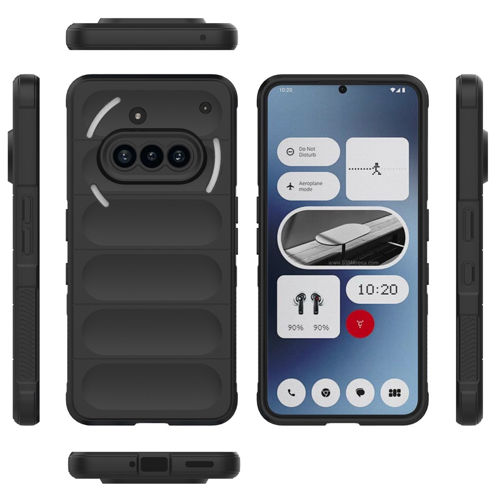Rugg odolný gelový obal na Nothing Phone (3a) - černý