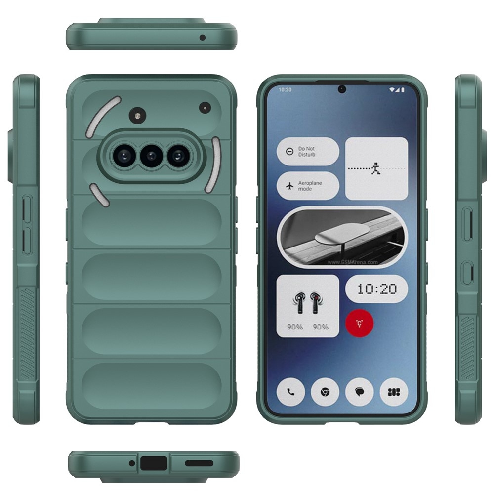 Rugg odolný gelový obal na Nothing Phone (3a) - zelený