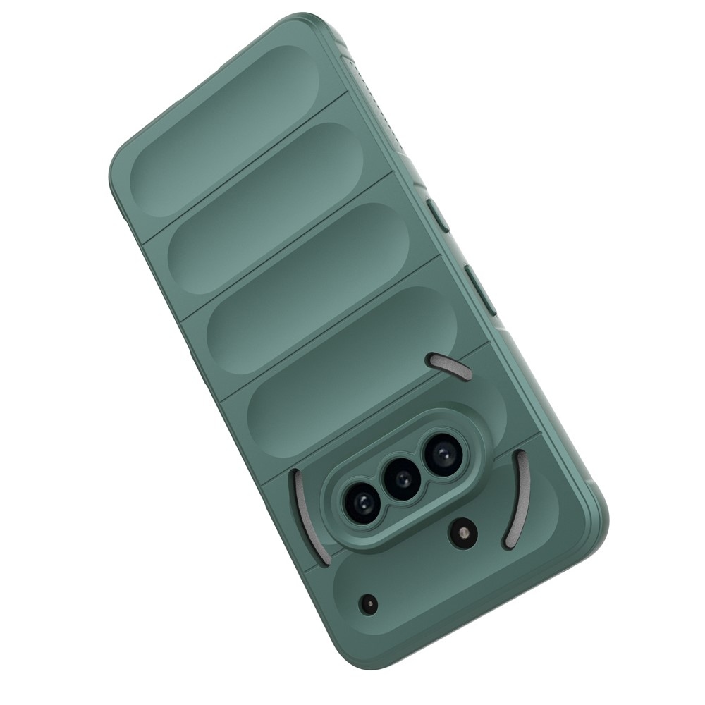 Rugg odolný gelový obal na Nothing Phone (3a) - zelený