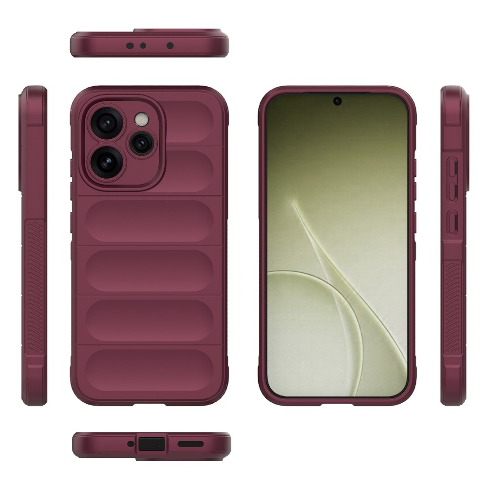 Rugg odolný gelový obal na Oppo Reno 15 Pro 5G - vínový