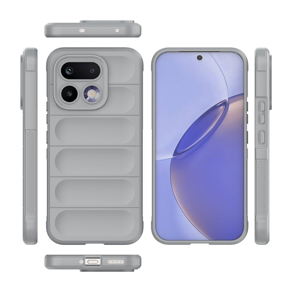 Rugg odolný gelový obal na Realme 16 Pro 5G - světlešedý