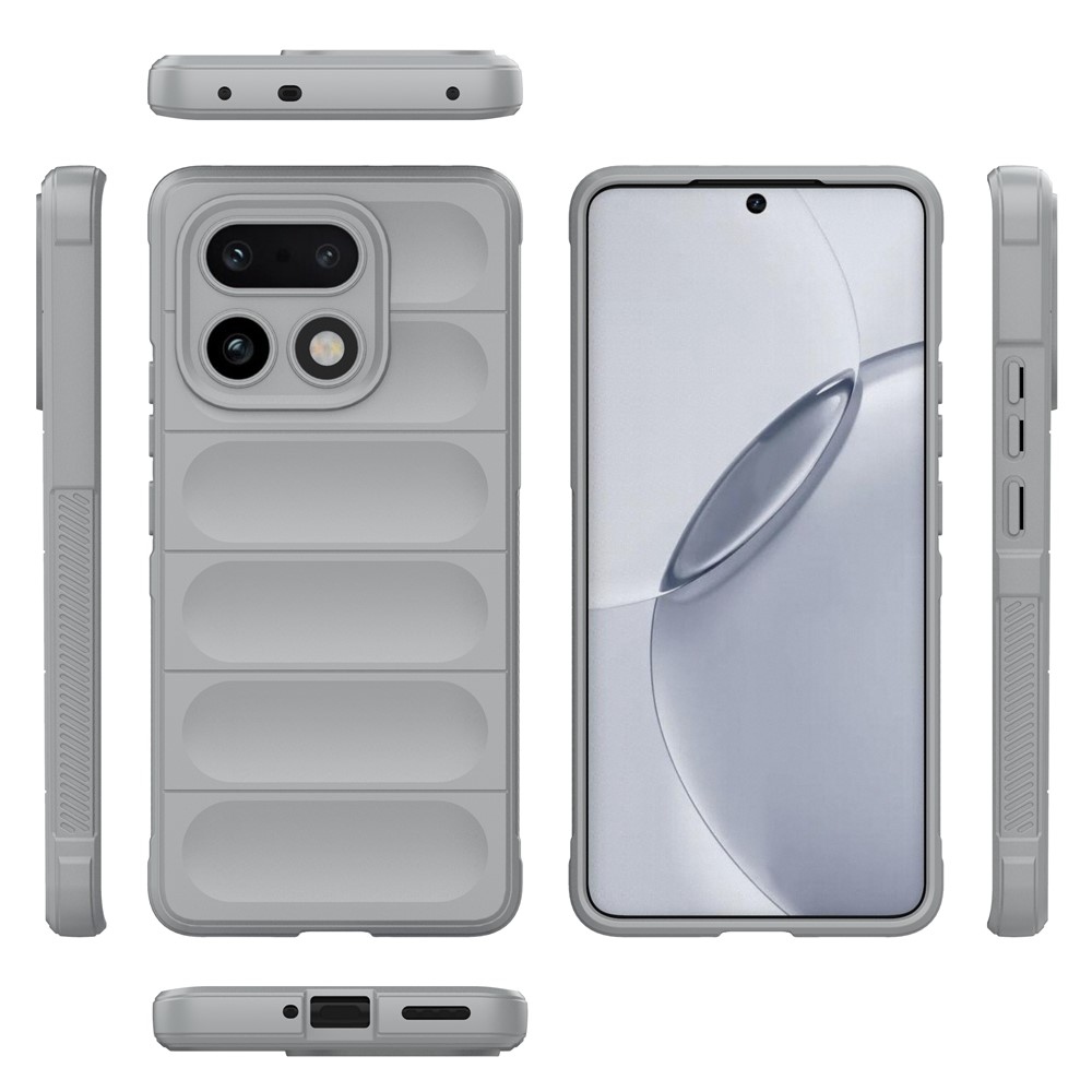 Rugg odolný gelový obal na Realme 16 Pro+ 5G - světlešedý