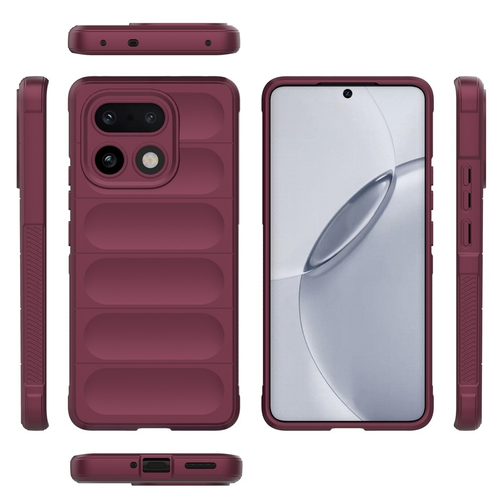Rugg odolný gelový obal na Realme 16 Pro+ 5G - vínový
