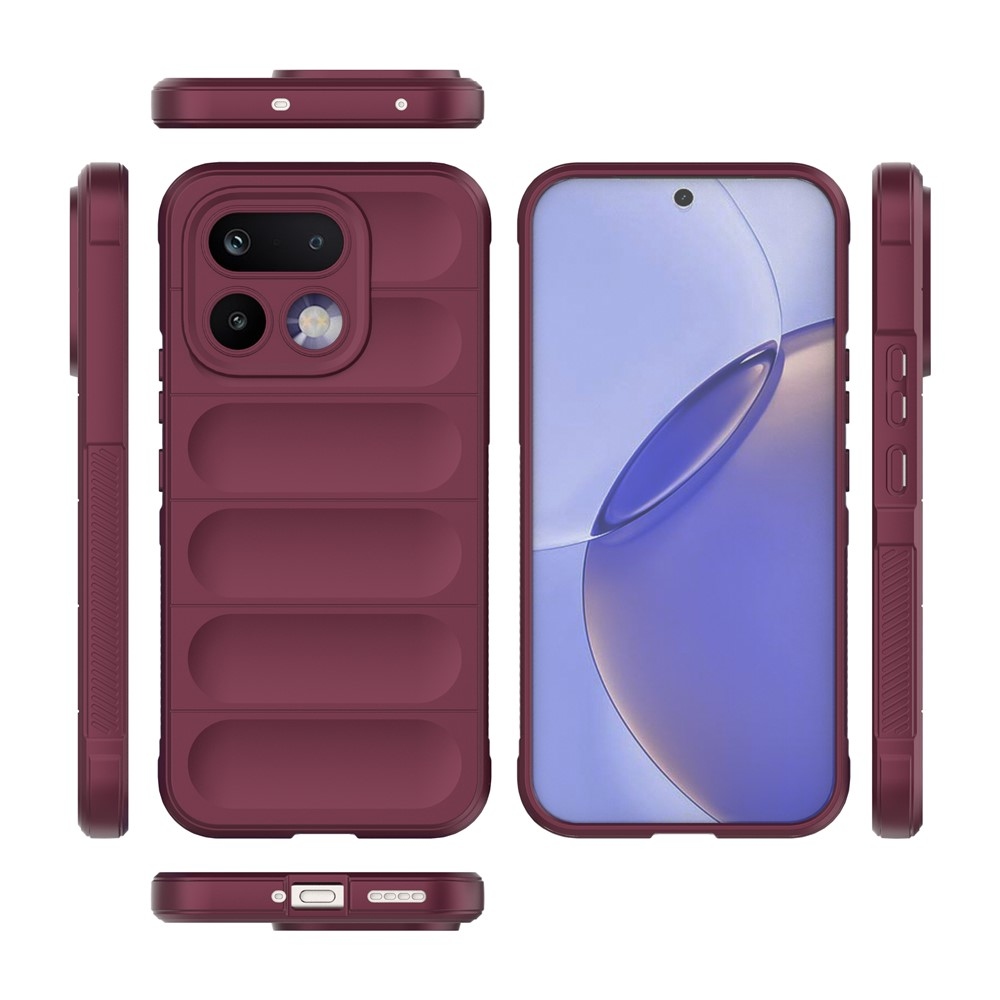 Rugg odolný gelový obal na Realme 16 Pro 5G - vínový