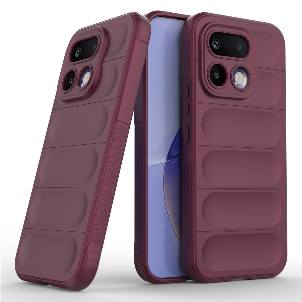 Rugg odolný gelový obal na Realme 16 Pro 5G - vínový