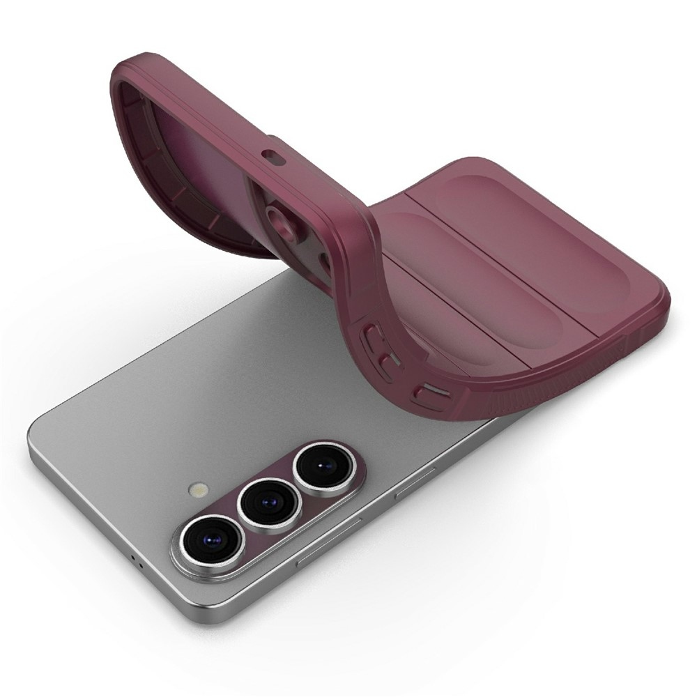 Rugg odolný gelový obal na Samsung Galaxy S26/S26 Pro - vínový