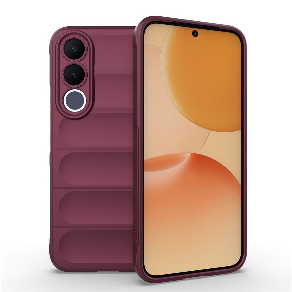 Rugg odolný gelový obal na Vivo V70 FE 5G - vínový