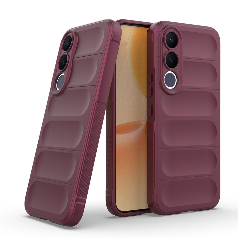 Rugg odolný gelový obal na Vivo V70 FE 5G - vínový