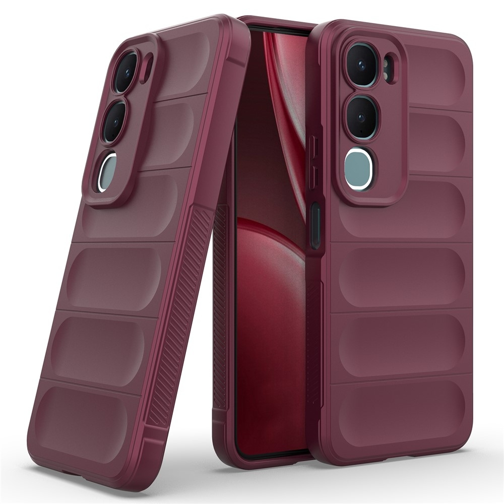 Rugg odolný gelový obal na Vivo Y21d/Vivo Y31 5G - vínový