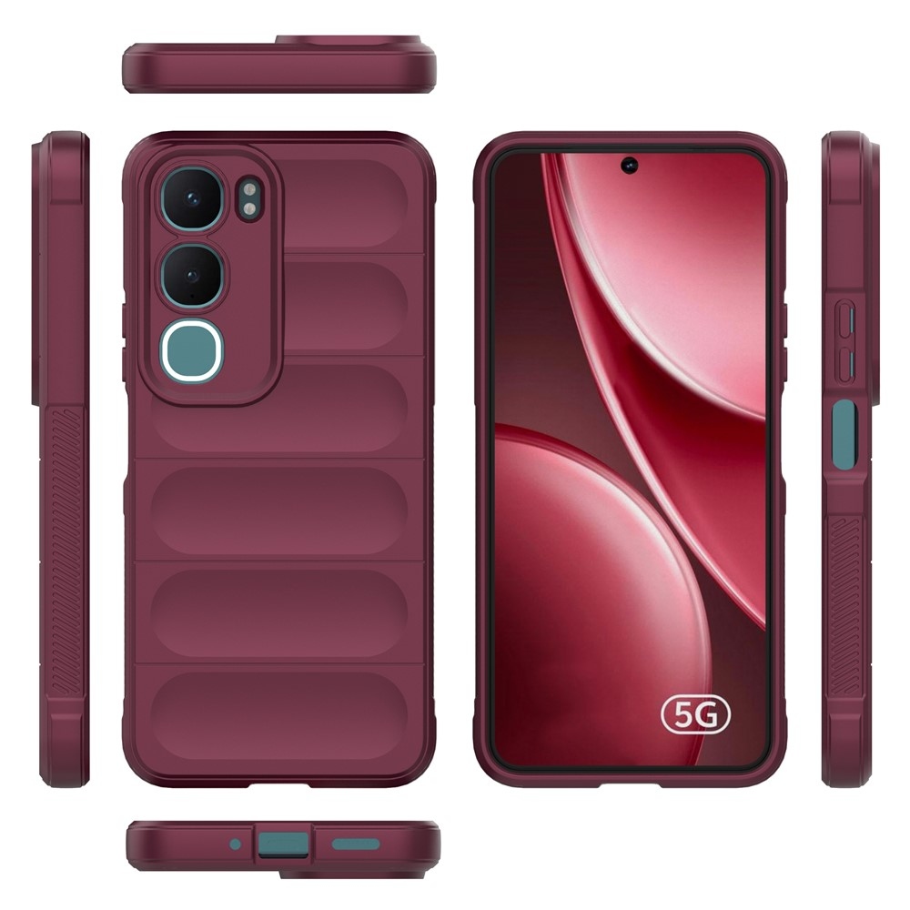 Rugg odolný gelový obal na Vivo Y21d/Vivo Y31 5G - vínový