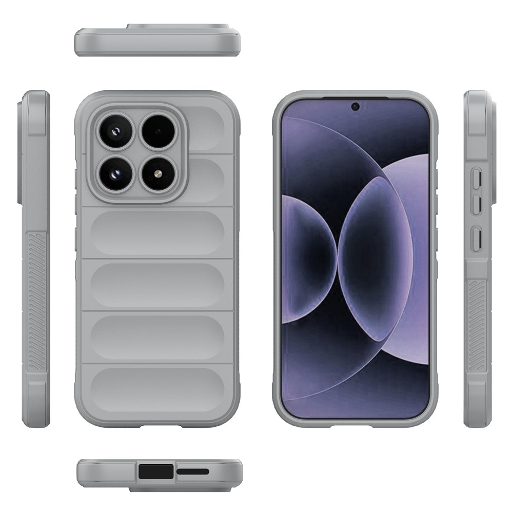 Rugg odolný gelový obal na Xiaomi 17 - světlešedý