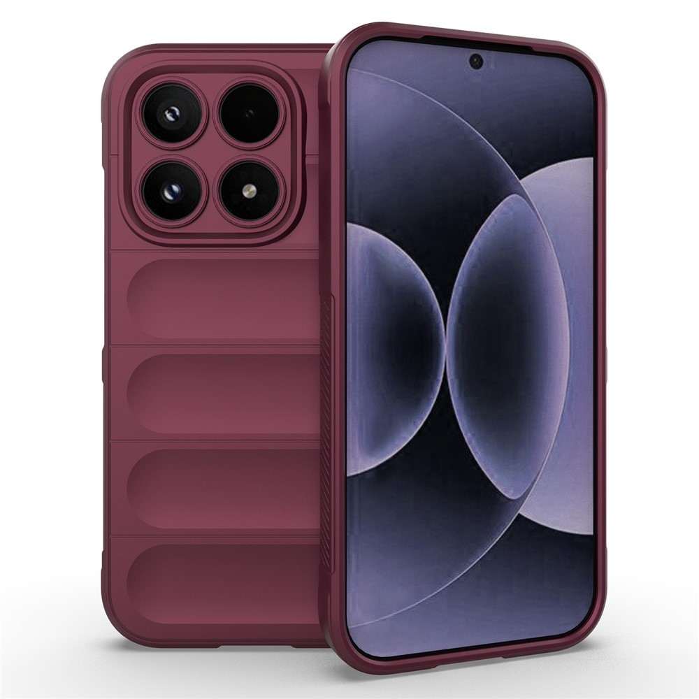 Rugg odolný gelový obal na Xiaomi 17 - vínový