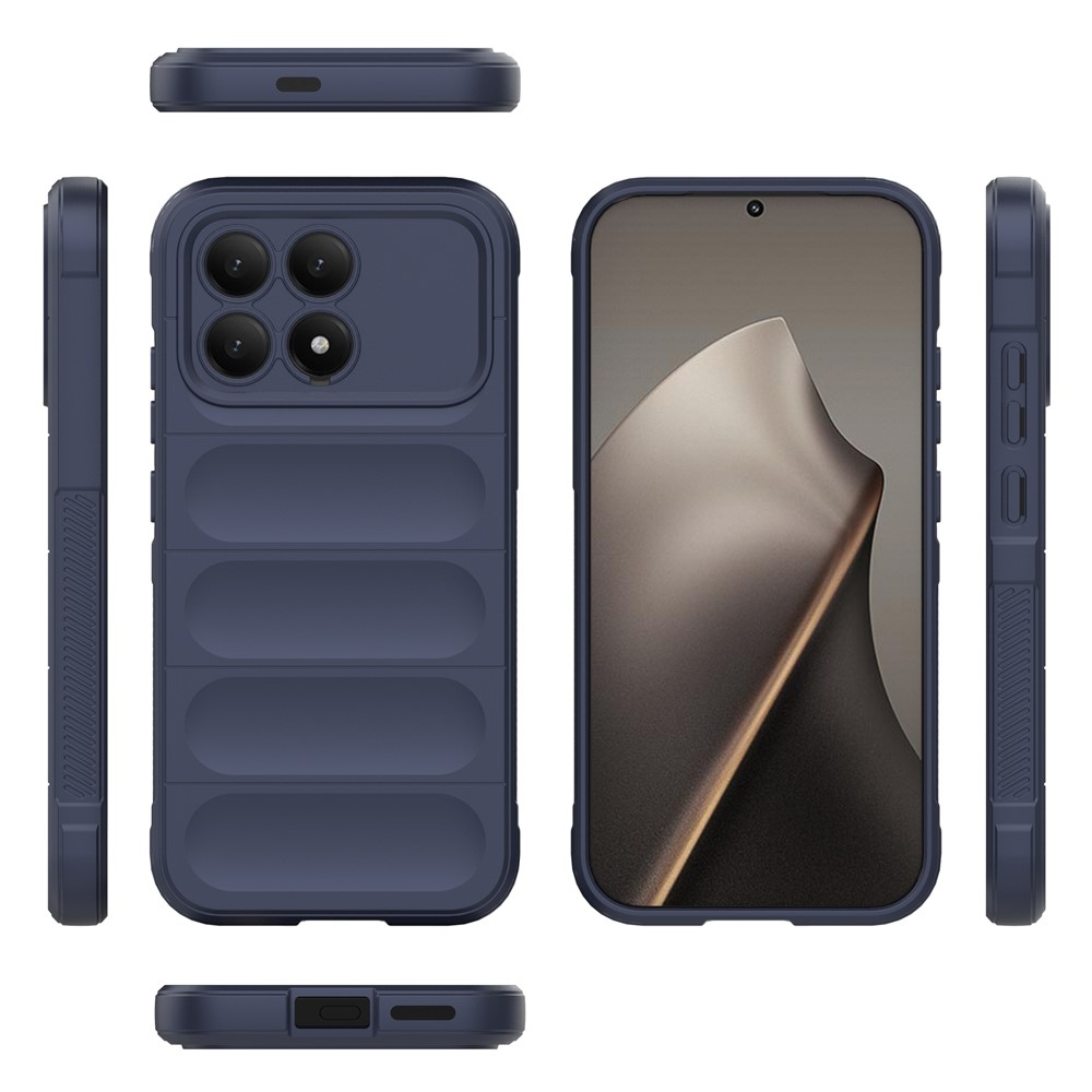 Rugg odolný gelový obal na Xiaomi Poco F8 Pro 5G - tmavěmodrý