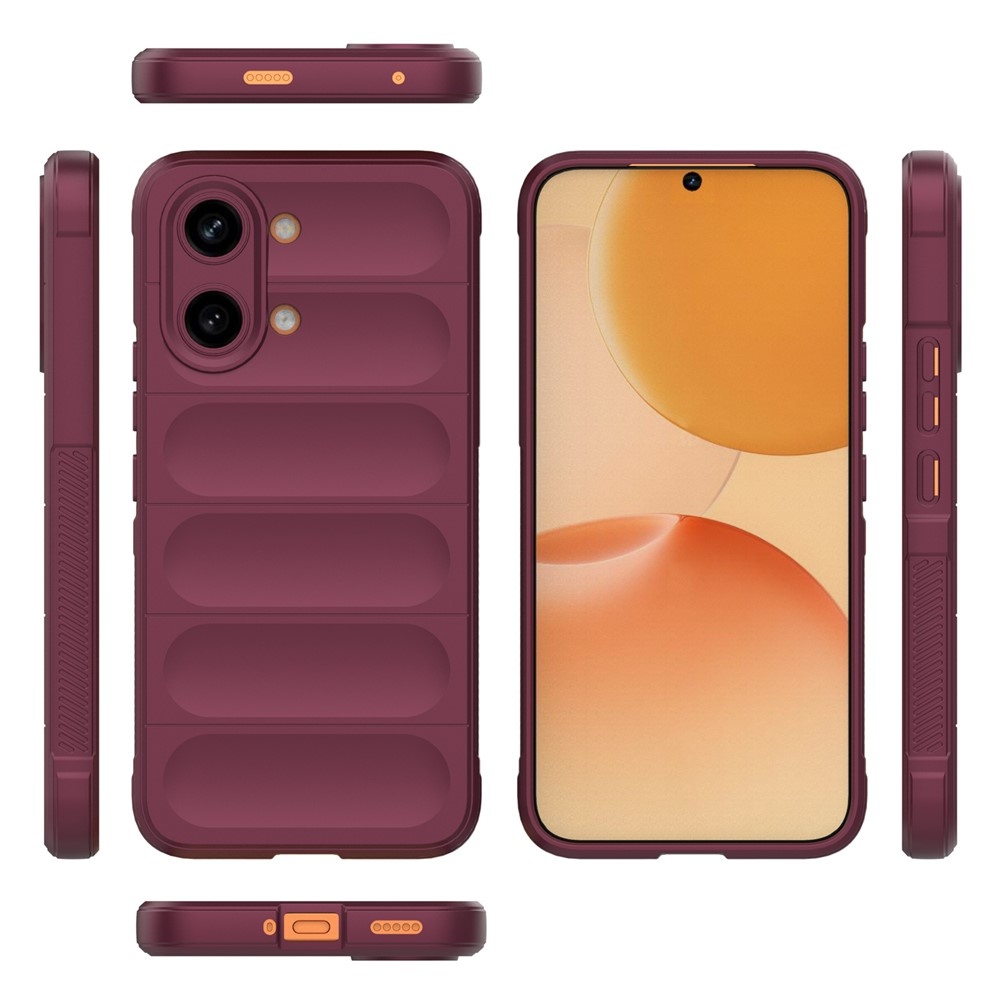 Rugg odolný gelový obal na Xiaomi Poco X8 Pro Max 5G - vínový