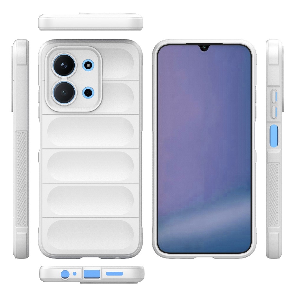 Rugg odolný gelový obal na Xiaomi Redmi 15C 4G/5G (173mm)/Poco C85 (173mm) - bílý