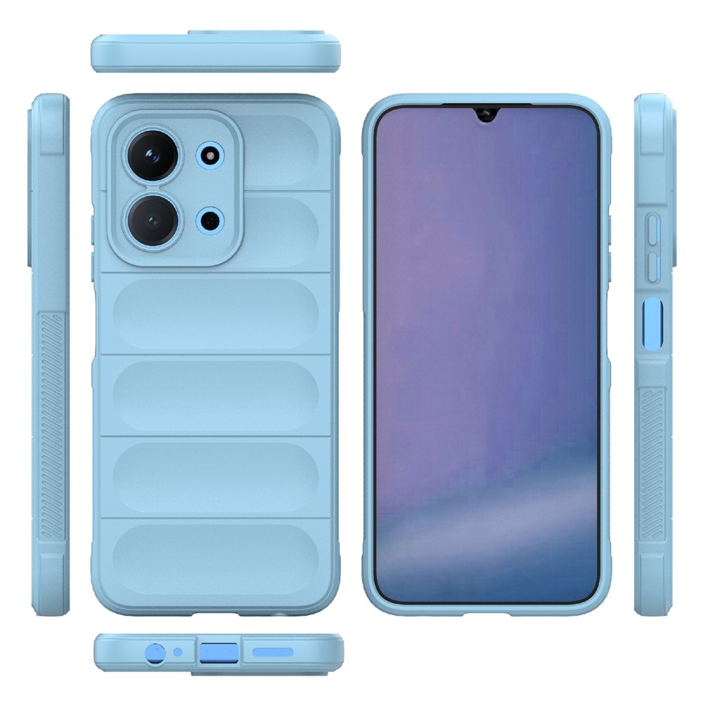 Rugg odolný gelový obal na Xiaomi Redmi 15C 4G/5G (173mm)/Poco C85 (173mm) - světlemodrý