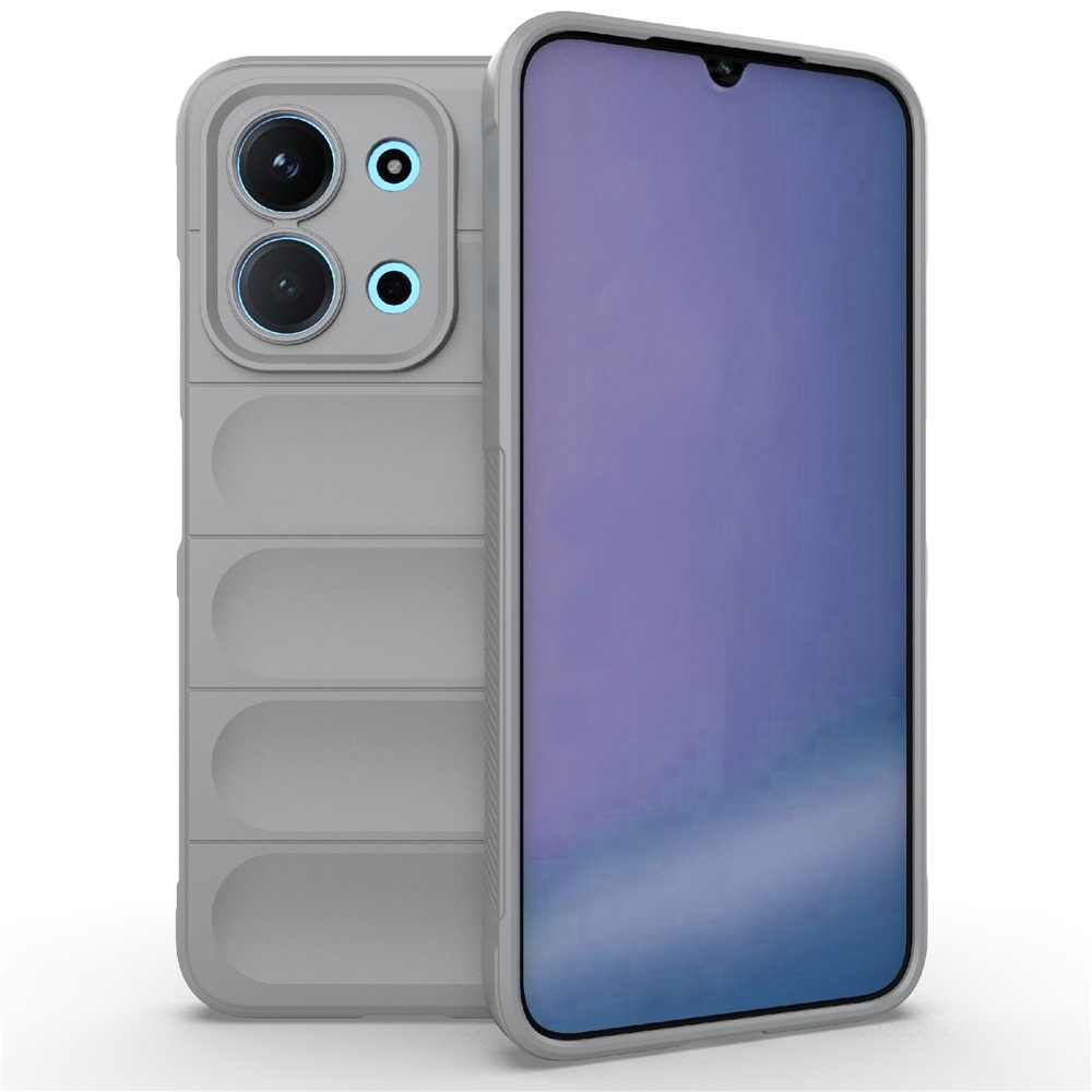 Rugg odolný gelový obal na Xiaomi Redmi 15C 4G/5G (173mm)/Poco C85 (173mm) - světlešedý