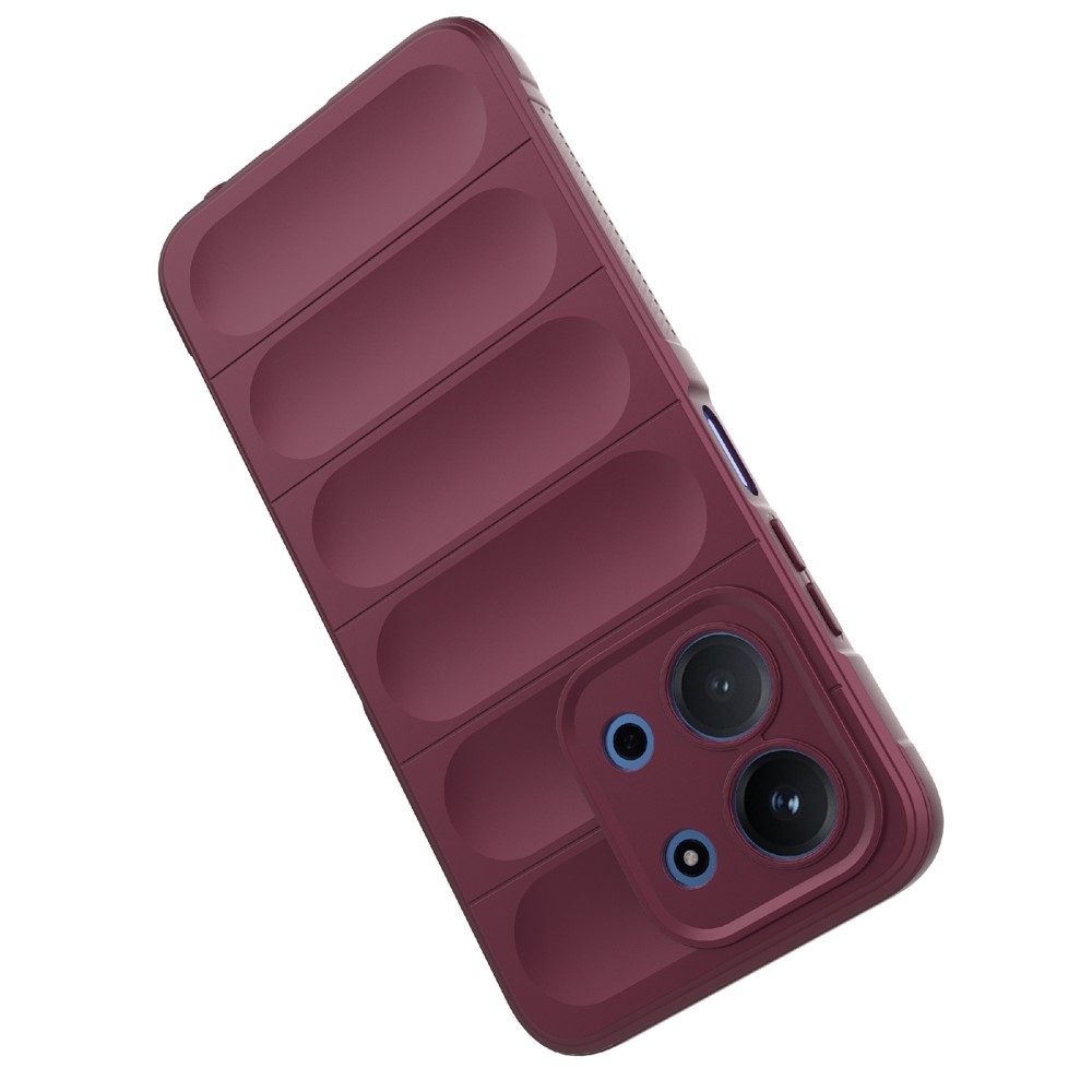 Rugg odolný gelový obal na Xiaomi Redmi 15C 4G/5G (173mm)/Poco C85 (173mm) - vínový