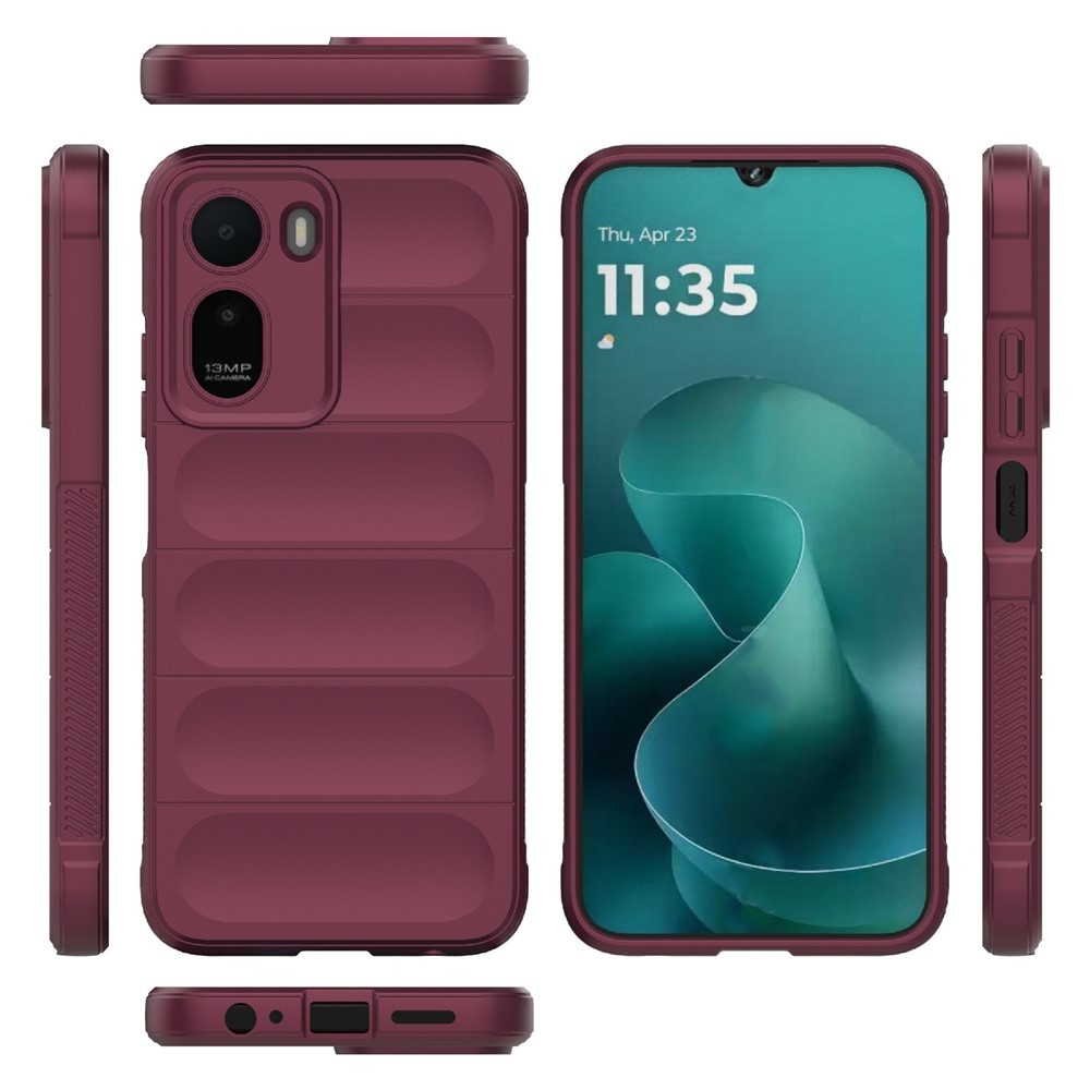 Rugg odolný gelový obal na Xiaomi Redmi A7 Pro - vínový