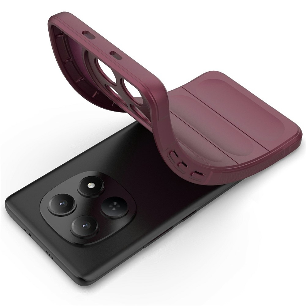 Rugg odolný gelový obal na Xiaomi Redmi Note 15 4G - vínový