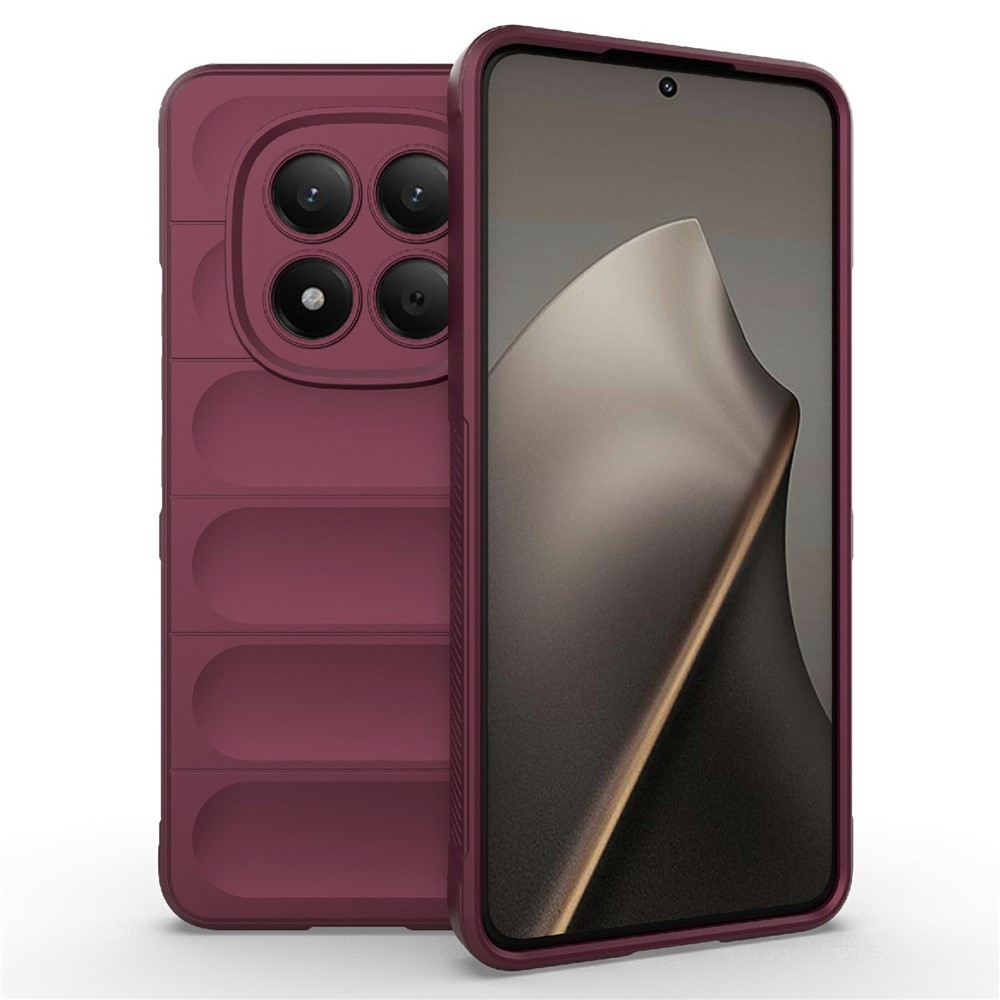 Rugg odolný gelový obal na Xiaomi Redmi Note 15 Pro 4G - vínový