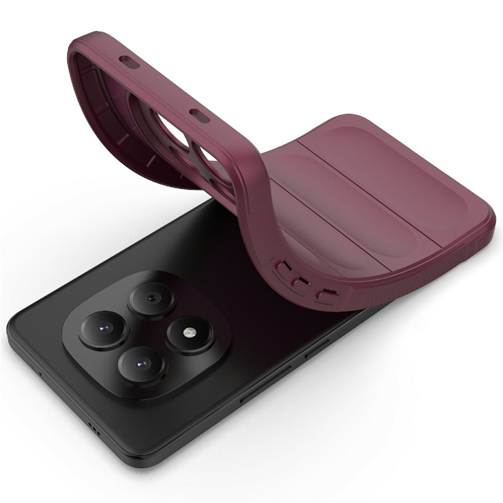 Rugg odolný gelový obal na Xiaomi Redmi Note 15 Pro 4G - vínový