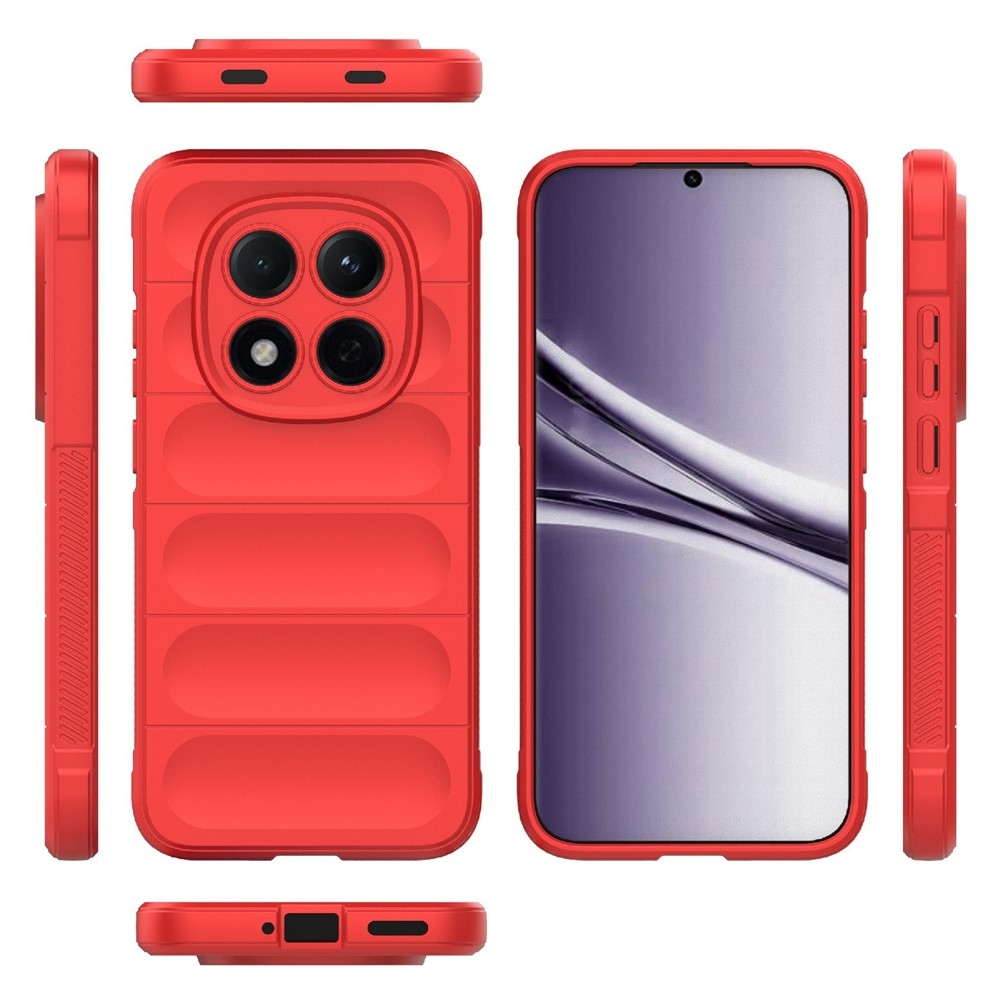 Rugg odolný gelový obal na Xiaomi Redmi Note 15 Pro 5G - červený