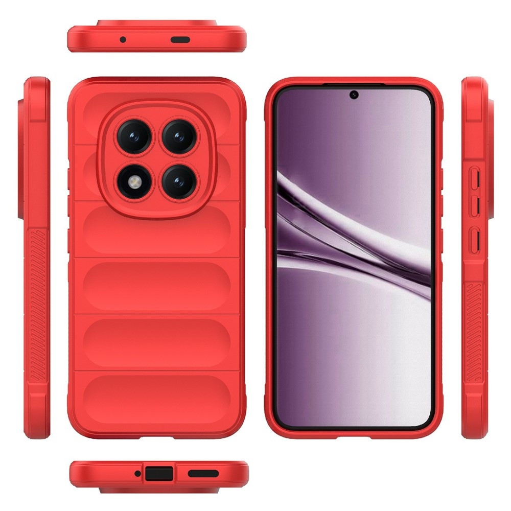 Rugg odolný gelový obal na Xiaomi Redmi Note 15 Pro+ 5G - červený