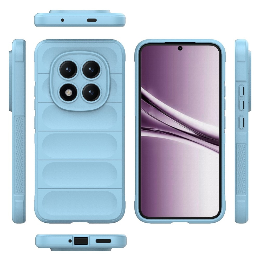 Rugg odolný gelový obal na Xiaomi Redmi Note 15 Pro+ 5G - světlemodrý