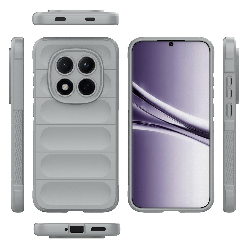 Rugg odolný gelový obal na Xiaomi Redmi Note 15 Pro 5G - světlešedý