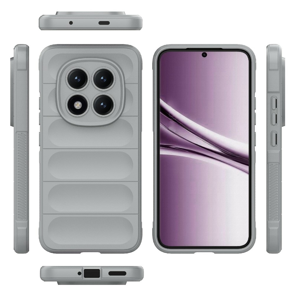 Rugg odolný gelový obal na Xiaomi Redmi Note 15 Pro+ 5G - světlešedý