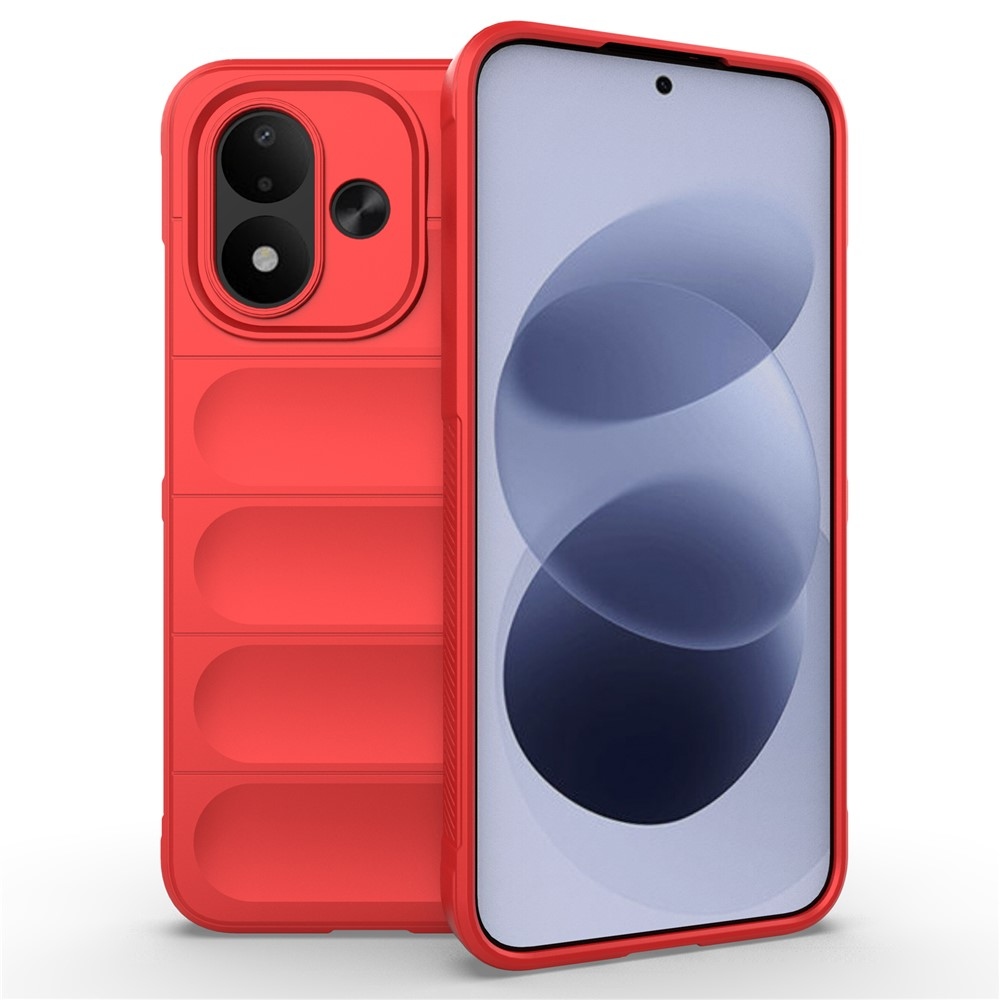 Rugg odolný gelový obal na Xiaomi Redmi Note 17 4G/5G - červený