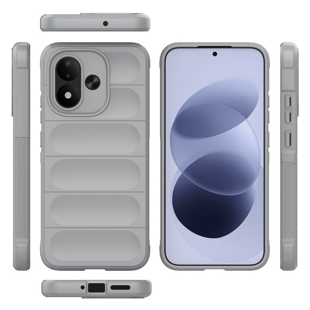 Rugg odolný gelový obal na Xiaomi Redmi Note 17 4G/5G - světlešedý