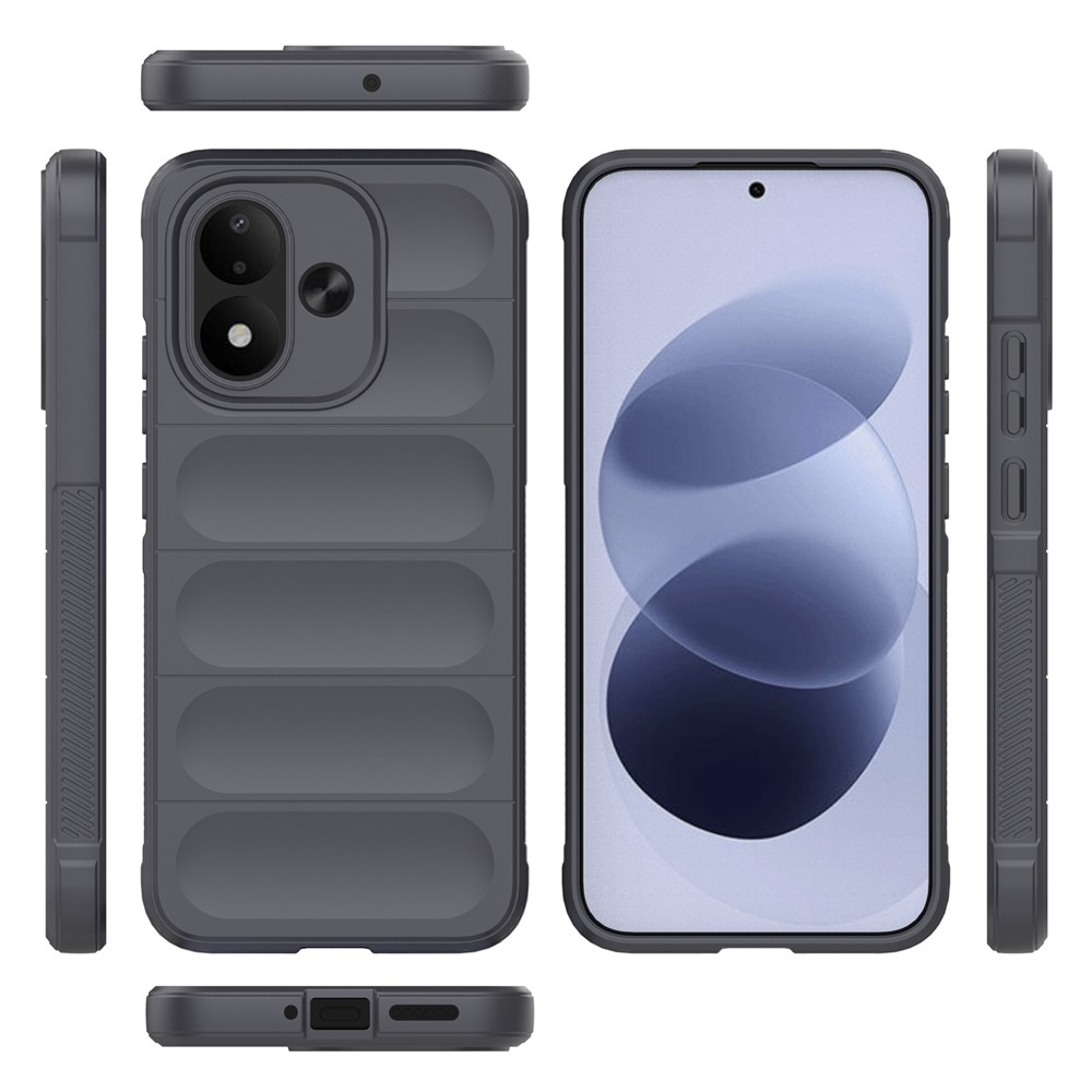 Rugg odolný gelový obal na Xiaomi Redmi Note 17 4G/5G - tmavěšedý